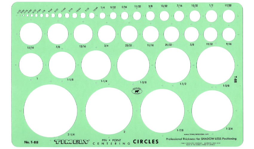 T-88 CIRCLE TEMPLATE